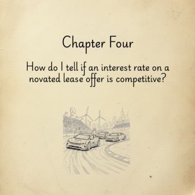 How do I tell if the interest rate on a novated lease offer is competitive?